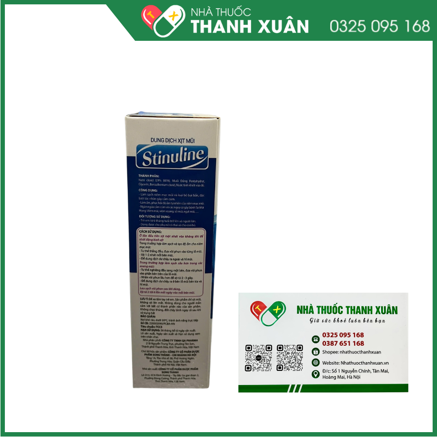 Dung dịch xịt mũi Stinuline ngừa cảm cúm